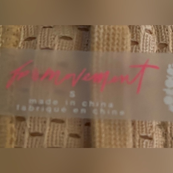 NWOT Free People Movement Tan Zebra Print Cowl neck bottom and sleeve trim - Picture 7 of 14